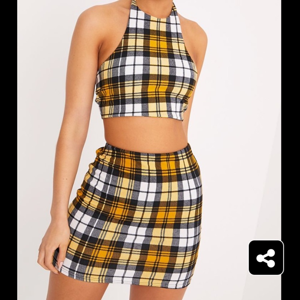 PrettyLittleThing Plaid Set